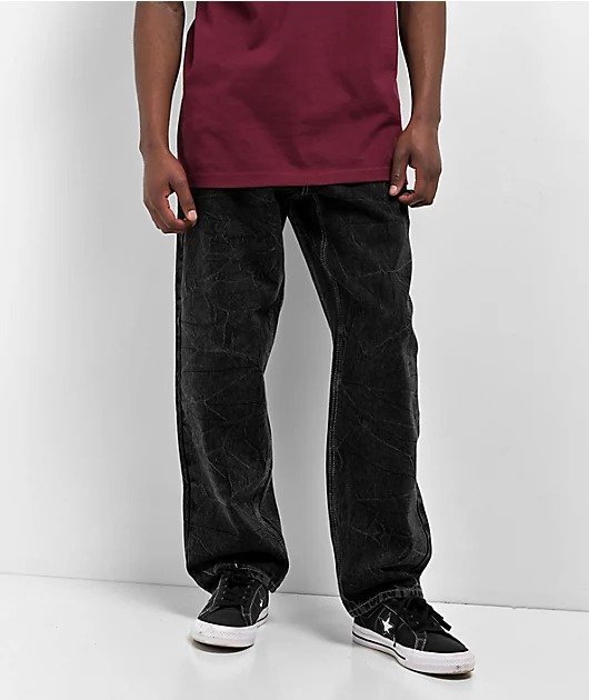 Ambush-Embroidered-Ninth-Hall-Black-Denim-Jeans Ambush Embroidered Ninth Hall Black Denim Jeans