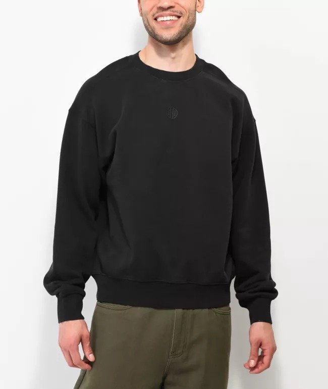 Ninth-Hall-Fundamental-Black-Mens-Crewneck-Sweatshirt Ninth Hall Fundamental Black Men’s Crewneck Sweatshirt