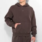 Ninth Hall Fundamentals Brown Wash Boxy Hoodie