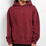 Ninth Hall Fundamentals Maroon Wash Boxy Hoodie Ninth Hall Fundamentals Maroon Wash Boxy Hoodie