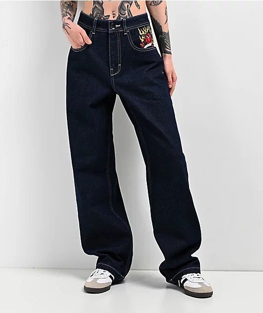 Ninth-Hall-Idle-Rinse-Blue-Women-Denim-Jeans Ninth Hall Idle Rinse Blue Women Denim Jeans