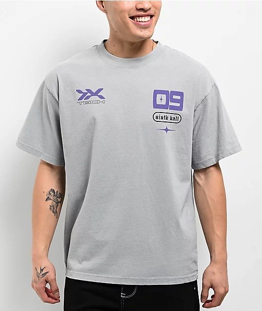 Ninth-Hall-Import-Nights-Vintage-Grey-T-Shirt Ninth Hall Import Nights Vintage Grey T-Shirt