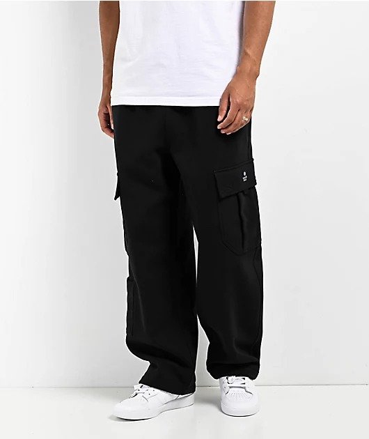 Ninth-Hall-Stash-Black-Baggy-Cargo-Mens-Sweatpants Ninth Hall Stash Black Baggy Cargo Men’s Sweatpants